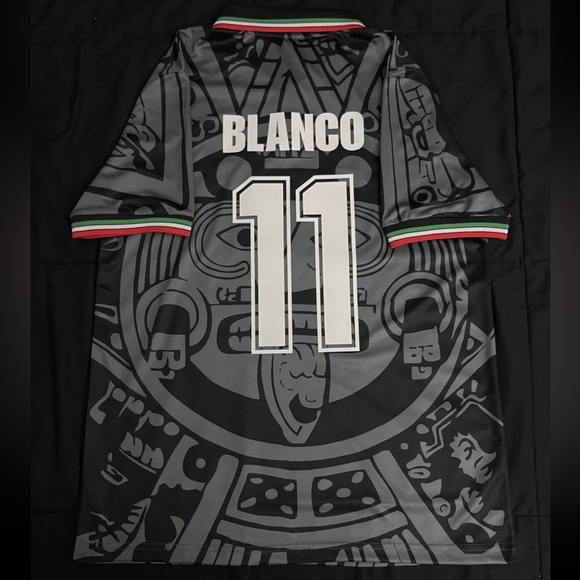 Blanco #11 Mexico M-XL World Cup 1998 Away Black Jersey - Picture 1 of 4
